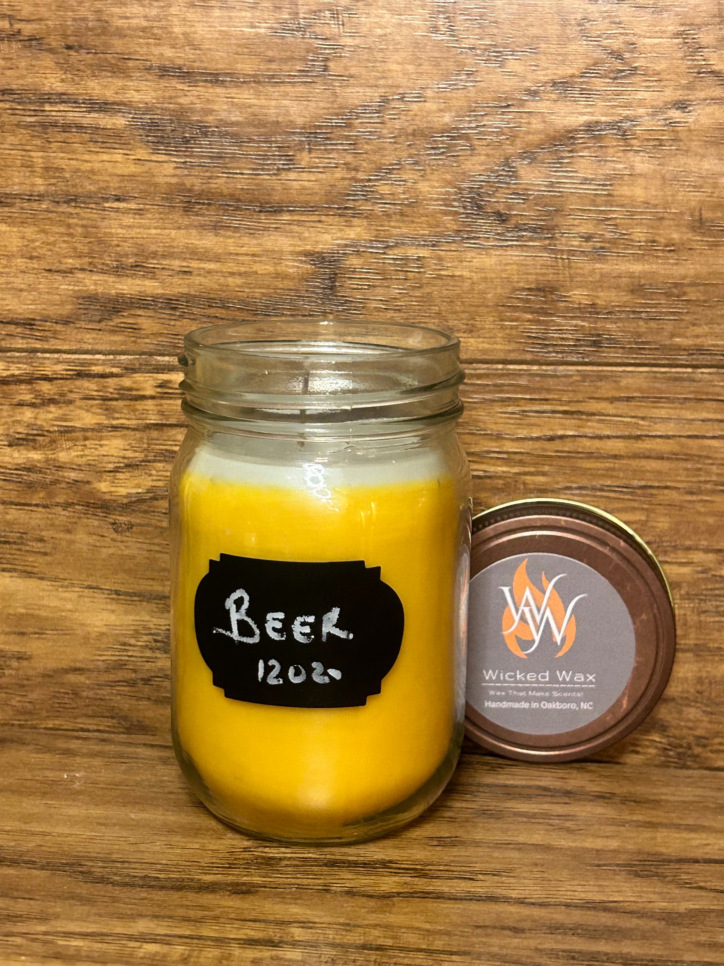 Beer Scented 12oz Jar Natural Wick